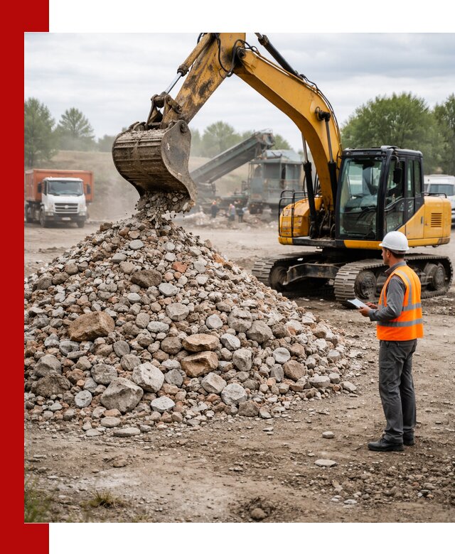 Доставка и вывоз строительного боя в Вязниках