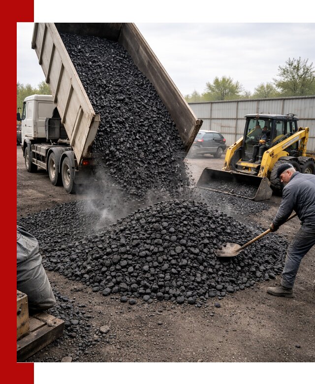 Доставка угля орех в Вязниках оптом и в розницу