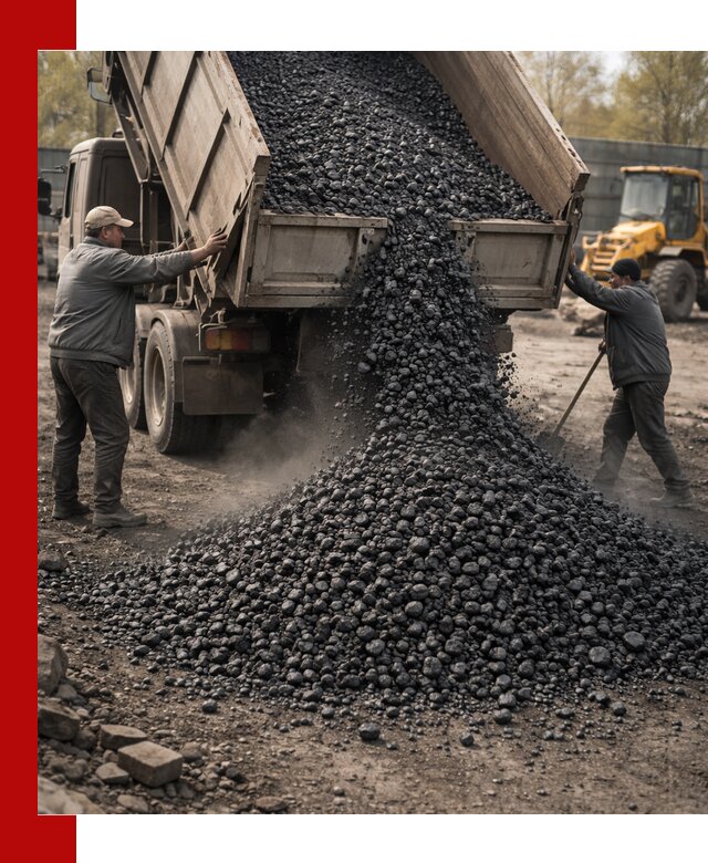 Доставка угля семечка самосвалами в Вязниках