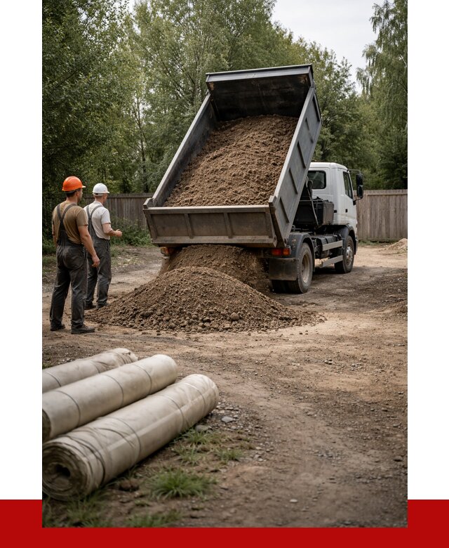 Доставка сыпучих материалов самосвалом в Вязники от 4487 р. | ПРОНЕРУДВзн