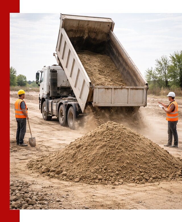 Доставка самосвалом 15 кубов в Вязниках за город и по городу