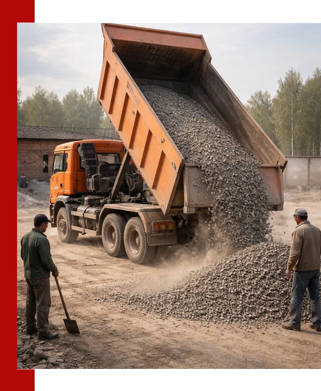 Доставка самосвалом 20 м3 в Вязниках быстро и надежно