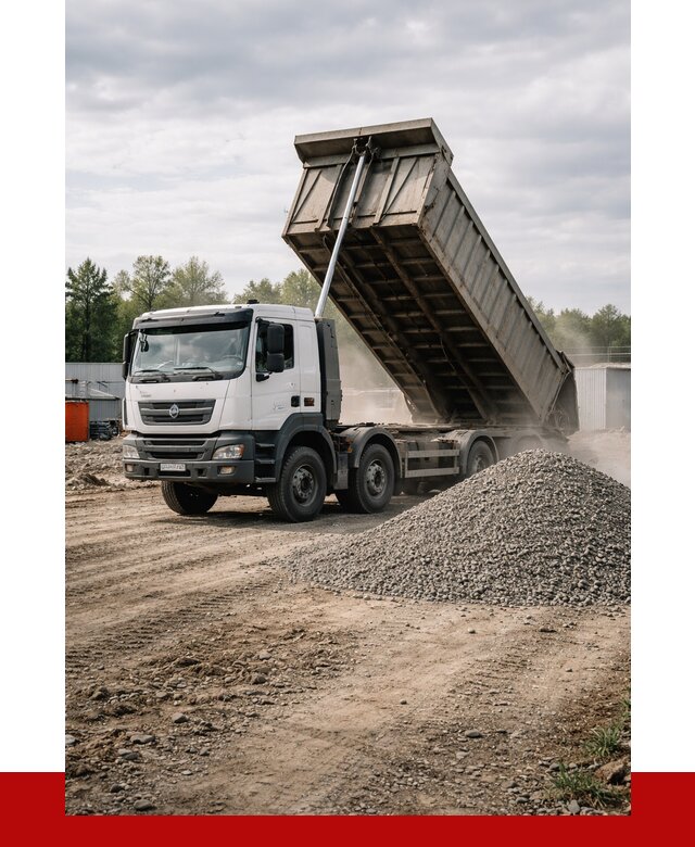 Доставка самосвалом 40 кубов в Вязниках от 9615 р. | ПРОНЕРУДВзн