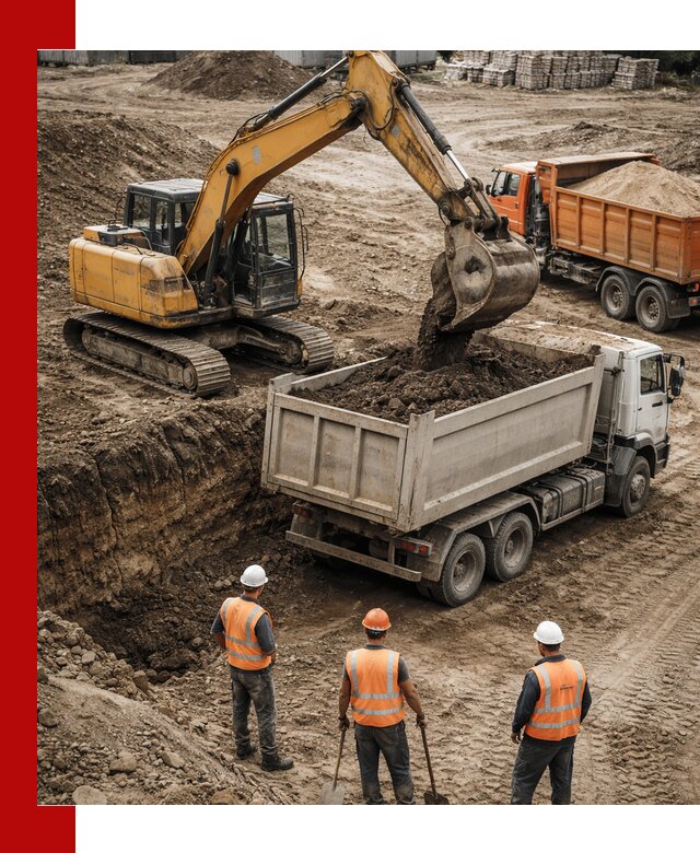 Разработка грунта для строительства и благоустройства в Вязниках