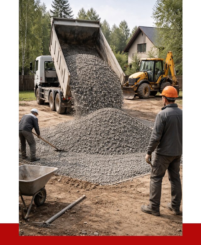 Отсыпка участка щебнем в Вязниках от 6944 р. ПРОНЕРУДВзн