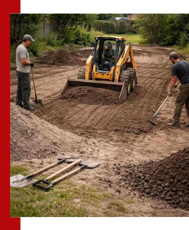 Планировка участка грунтом с вывозом и доставкой в Вязниках